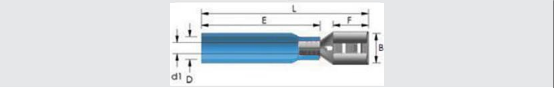 hdpe shrink push on half insulated terminal7