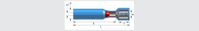 shrink push on fully insulated terminal 7