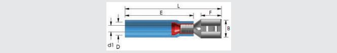 shrink push on half insulated terminal 7
