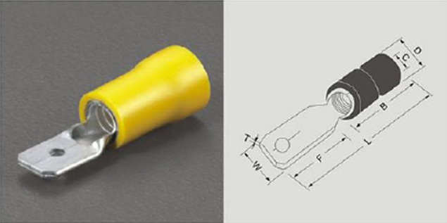 male tab terminals 7
